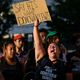 Family members, friends, and community members attend a rally in the name of Donovan Lewis at the Columbus Division of Police Headquarters on September 2, 2022, in Columbus, Ohio. Lewis, a 20-year-old Black man, was shot and killed while in bed by Columbus Police as they were serving an arrest warrant on August 30th.